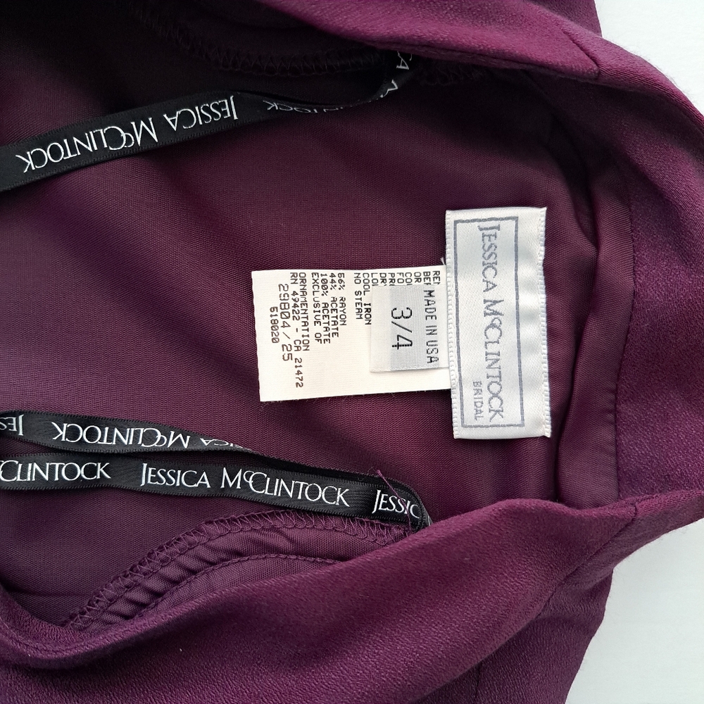 Vintage Jessica McClintock Purple Suit - Picture 6 of 16